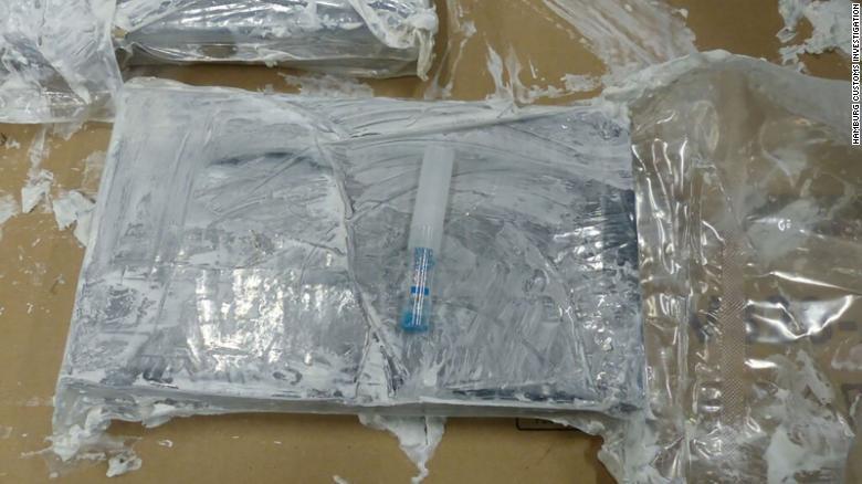 Police say the cocaine seizure is the largest ever confiscated in Europe.