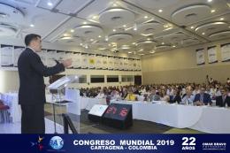 Momentos durante la ponencia del Sr. Robert Perez, en representación de CBP, durante el Congreso Mundial BASC 2019.