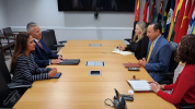 Photo: Erik Moncayo, International President of WBO, and Suzanne Lemaitre, Executive Director of WBO, with James Collins, Deputy Commissioner of CBP’s Office of International Affairs, and his team at CBP Headquarters in Washington, D.C.