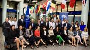 Executive Directors from the National and Regional Chapters, WBO work team and special guests at the headquarters building in Miami.