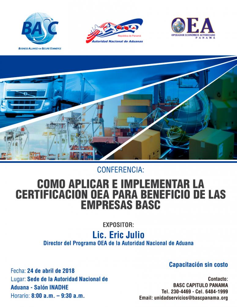 Como Aplicar e Implementar la Certificación OEA para beneficio de las empresas BASC