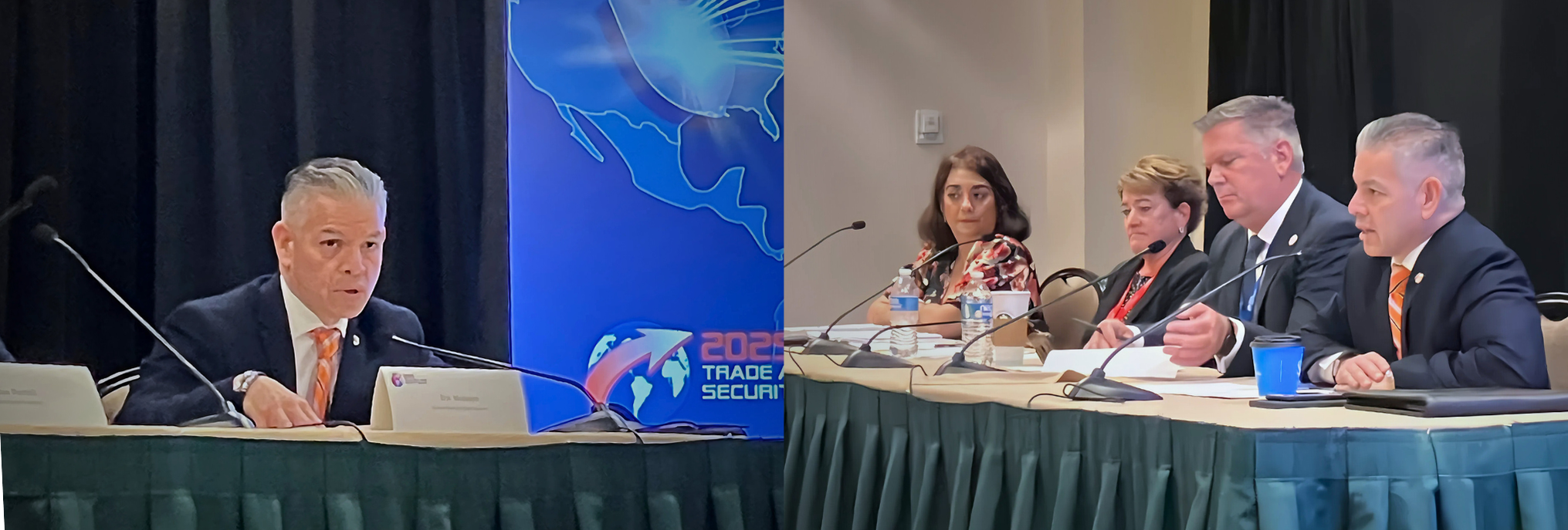 Second photo, from left to right: Dina Amato, Jennifer Kissner, Dan Purtell, and Erik Moncayo.
