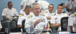 El comandante de la Armada Nacional, almirante Ernesto Durán.El Espectador